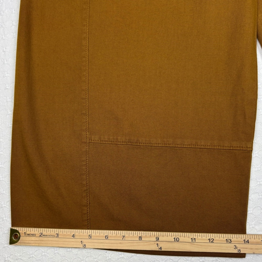 Pilcro Anthropologie Izzie Brown Wide Leg Cropped Pants Women 2X Barrel Pull-On - Picture 8 of 11